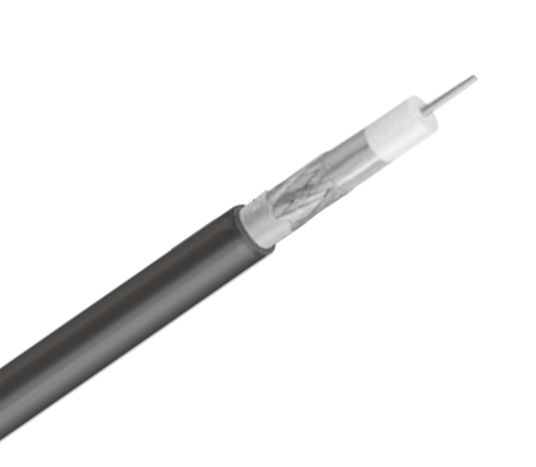کابل کواکسیال استاندارد 75 اهم سری RG11F - یک نوار و نوار با ژله